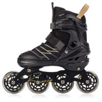 Meteor M 34-38 Buzzy Roller Skates Black/ arany görkorcsolya