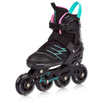 Meteor M 34-38 Buzzy Roller Skates Black/Pink/ menta görkorcsolya