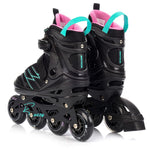 Meteor M 34-38 Buzzy Roller Skates Black/Pink/ menta görkorcsolya