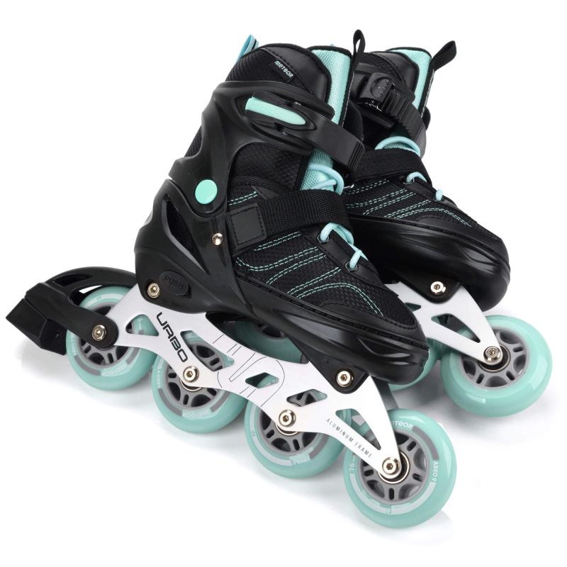 Meteor Roller Skates L 38-41 Urbo Black/ menta görkorcsolya