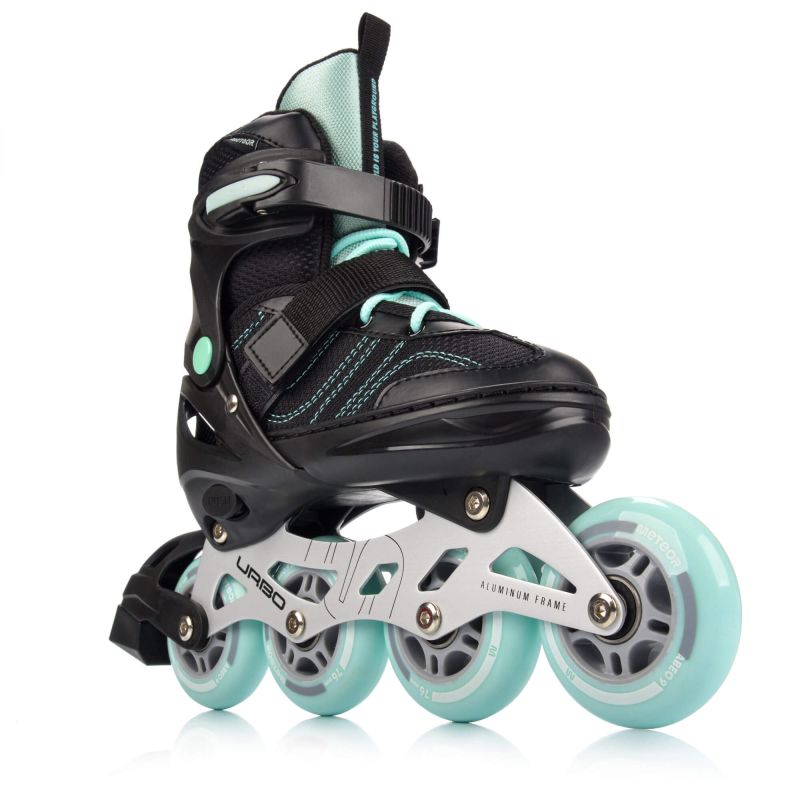 Meteor Roller Skates L 38-41 Urbo Black/ menta görkorcsolya