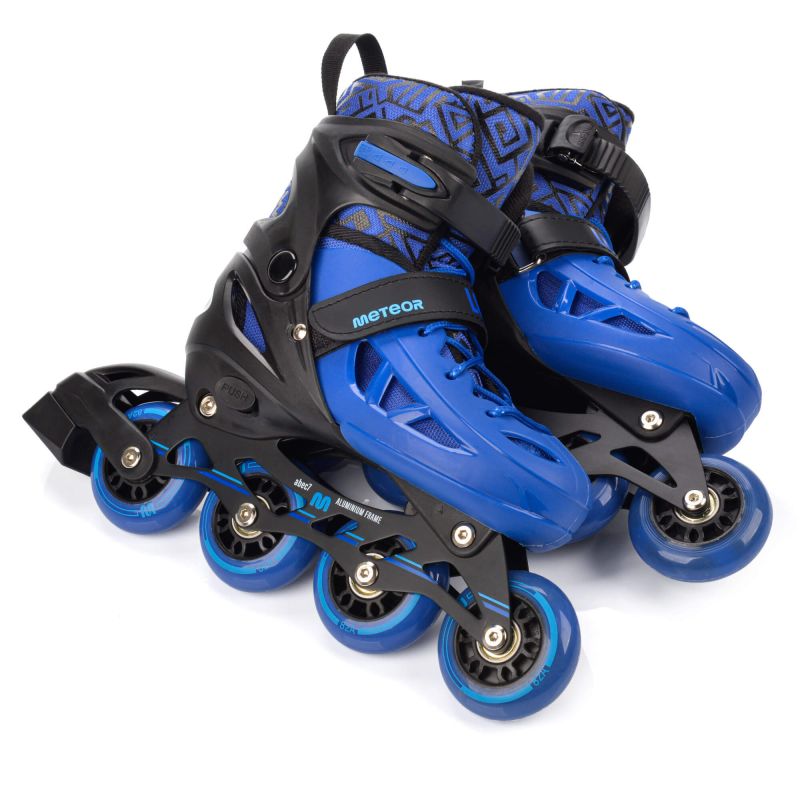 Meteor S 30-33 Loky Roller Skates Black/ kék görkorcsolya