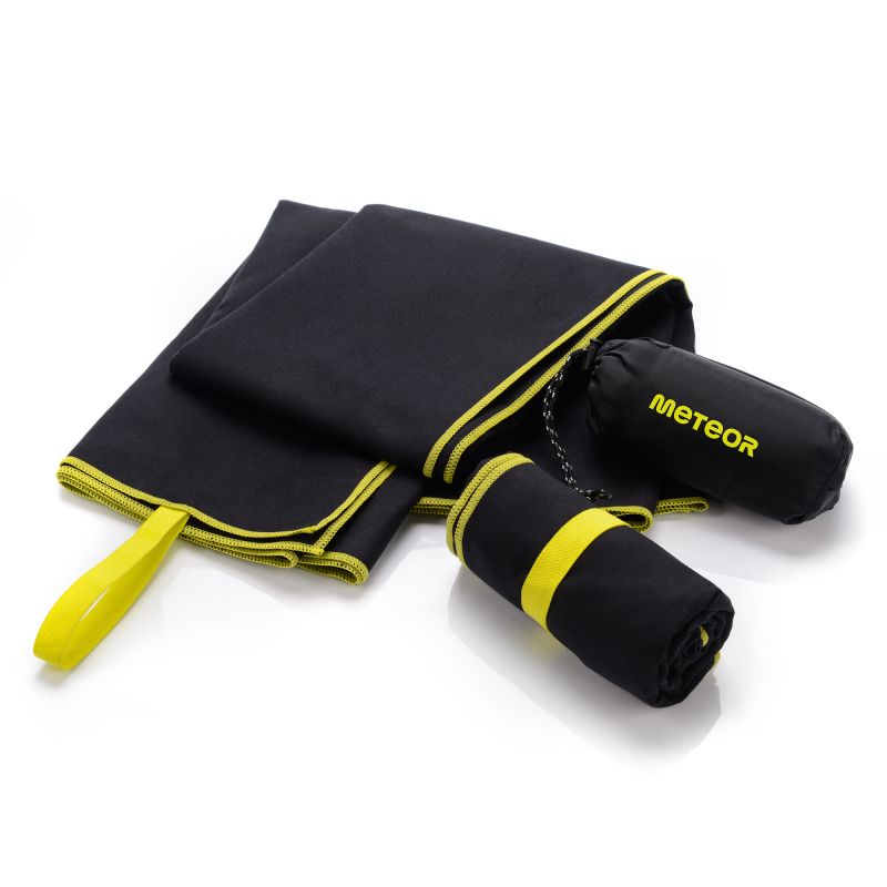Meteor towel M 50 x 90 cm black uniw törölköző