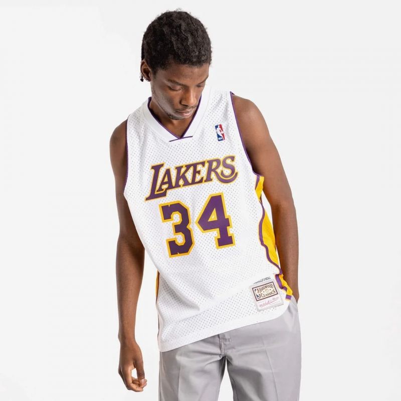 Mitchell & Ness Los Angeles Lakers NBA Shaquille O&#39;Neal T-shirt M SMJY4442-LAL02SONWHIT - Sportmania.hu