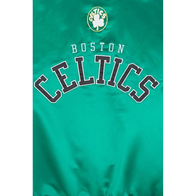 Mitchell & Ness Nba Boston Celtics Primetime Heavyweight Satin Jacket Vintage Logo Celtics M Jk8453-bcekygn - Sportmania.hu