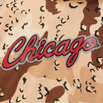Mitchell & Ness NBA Chicago Bulls Camo Reflective Hoodie férfi kapucnis pulóver FPHD1114-CBUYYPPPCAMO