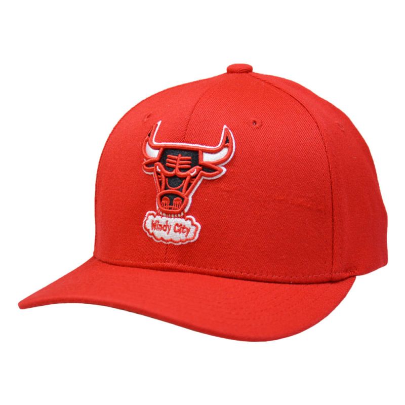 Mitchell & Ness NBA Chicago Bulls Team Ground 2.0 Snapback Cap - uniwersalny baseball sapka HHSS3260-CBUYYPPPRED1