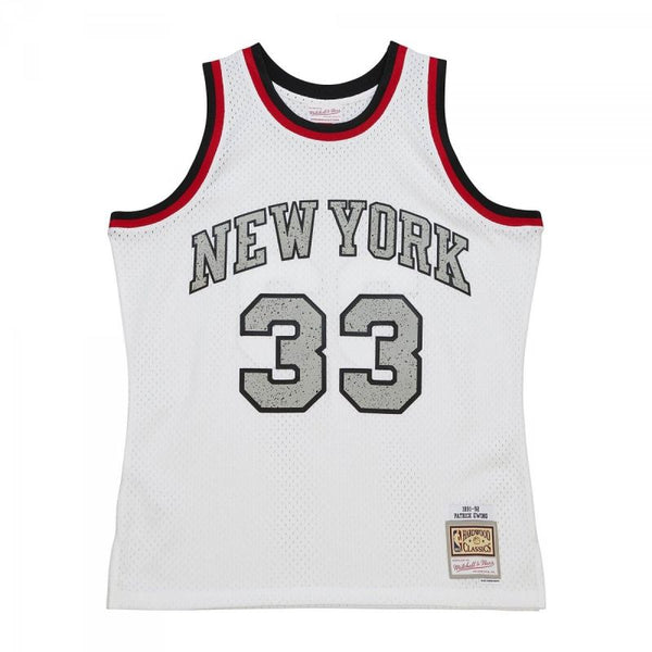 Mitchell & Ness NBA Cracked Cement Swingman Jersey Knicks 1991 Patrick Ewing M TFSM5934-NYK91PEWWHIT - Sportmania.hu