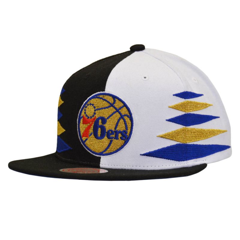 Mitchell & Ness NBA Diamond Cut Philadelphia 76ers Cap - uniwersalny baseball sapka HHSS1093-P76YYPPPBKWH