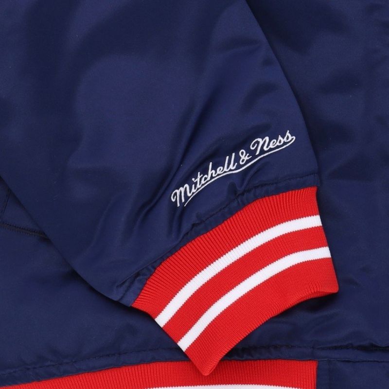 Mitchell & Ness NBA Heavyweight Satin Jacket New Jersey Nets OJBF3413-NJNYYPPPNAVY - Sportmania.hu