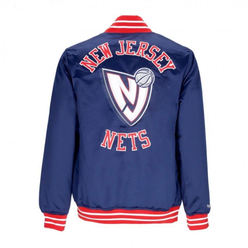 Mitchell & Ness NBA Heavyweight Satin Jacket New Jersey Nets OJBF3413-NJNYYPPPNAVY - Sportmania.hu