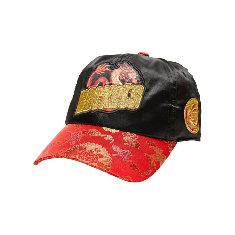 Mitchell & Ness NBA Houston Rockets New Dawn Dad Cap - uniwersalny baseball sapka 6LUOMM20058-HROBLCK