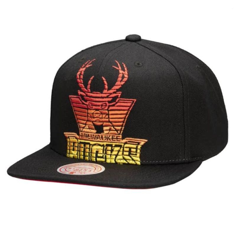Mitchell & Ness NBA Milwaukee Bucks Hardwood Classics Cap uniwersalny baseball sapka 6HSSMM20017MBUBLCK