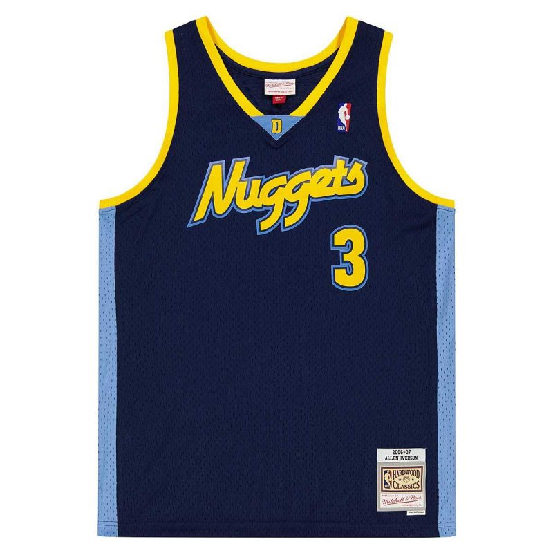 Mitchell & Ness NBA Swingman Denver Nuggets Allen Iverson T-shirt SMJY4205-DNU06AIVASBL - Sportmania.hu