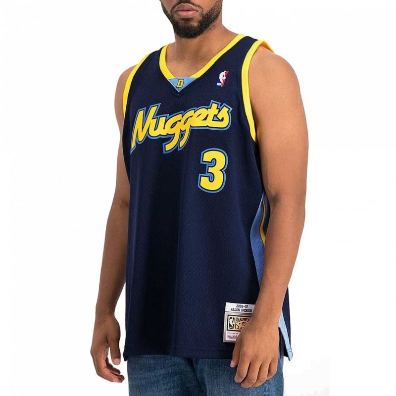 Mitchell & Ness NBA Swingman Denver Nuggets Allen Iverson T-shirt SMJY4205-DNU06AIVASBL - Sportmania.hu