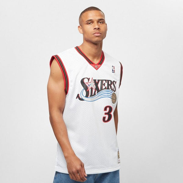 Mitchell & Ness NBA Swingman Home Jersey 76ERS 00 Allen Iverson M SMJYGS18200-P76WHIT00AIV - Sportmania.hu