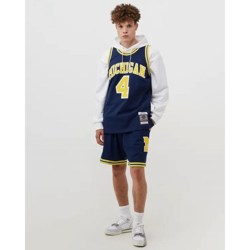 Mitchell & Ness NCAA Swingman Road Jersey Michigan1991 Chris Webber SMJY4437-UMI91CWEASBL - Sportmania.hu