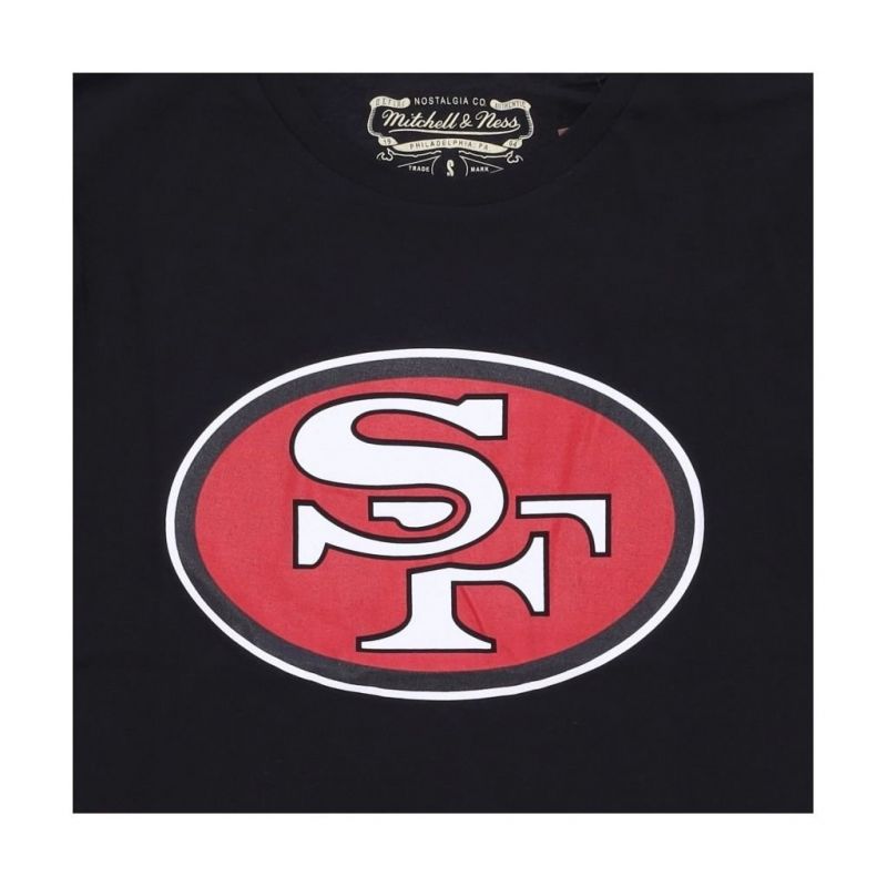 Mitchell & Ness NFL Team Logo Tee San Francisco M 49ERSS BMTRINTL1053-SF4BLCK - Sportmania.hu