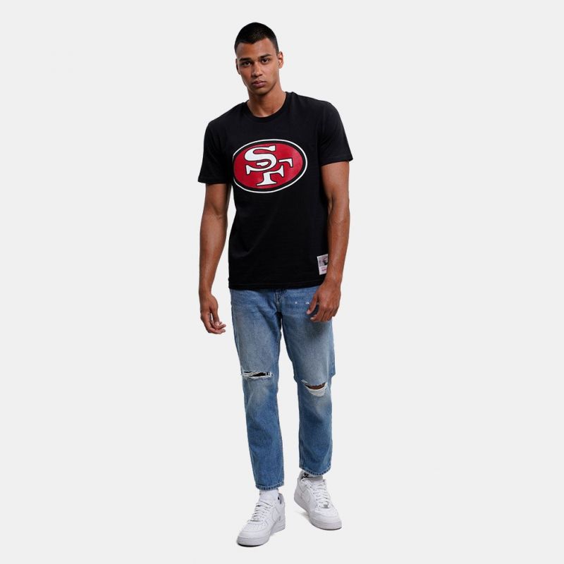 Mitchell & Ness NFL Team Logo Tee San Francisco M 49ERSS BMTRINTL1053-SF4BLCK - Sportmania.hu