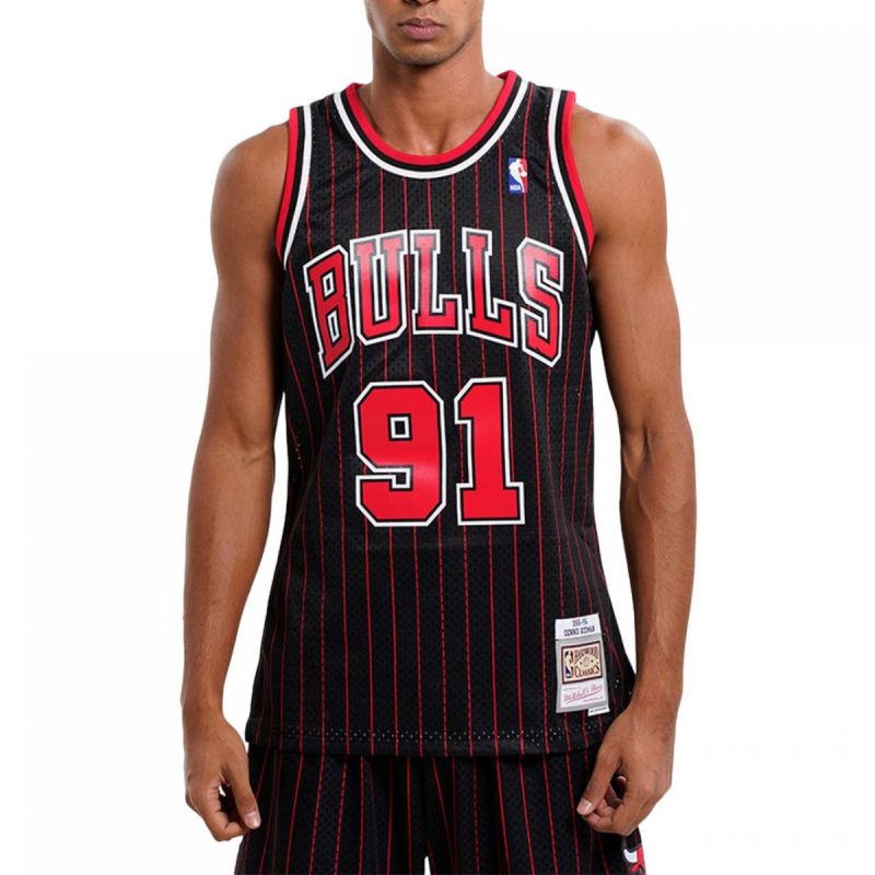 Mitchell &amp; Ness Chicago Bulls Nba Swingman Alternate Jersey Bulls 95 Dennis Rodman M Smjygs18150-cbublck95drd - Sportmania.hu