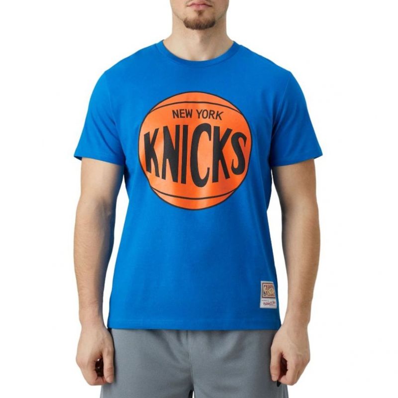 Mitchell &amp;Ness NBA New York Knicks Team Logo Tee M BMTRINTL1268-NYKROYA póló - Sportmania.hu