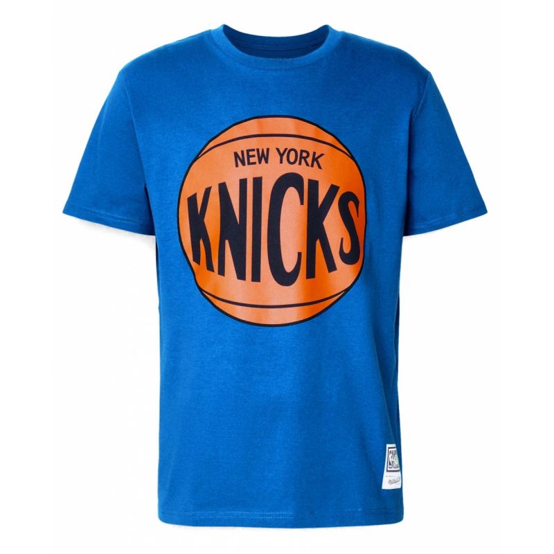 Mitchell &amp;Ness NBA New York Knicks Team Logo Tee M BMTRINTL1268-NYKROYA póló - Sportmania.hu