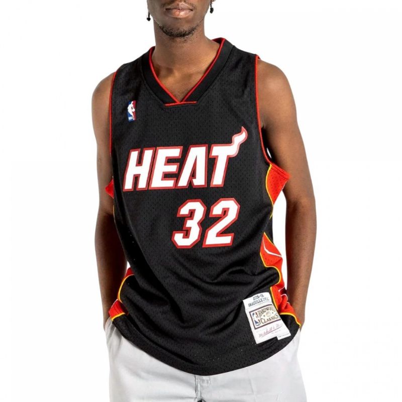 Mitchell &amp;Ness NBA Swingman Miami Heat Shaquille O`Neal T-shirt M SMJYAC18017-MHEBLCK05SON - Sportmania.hu