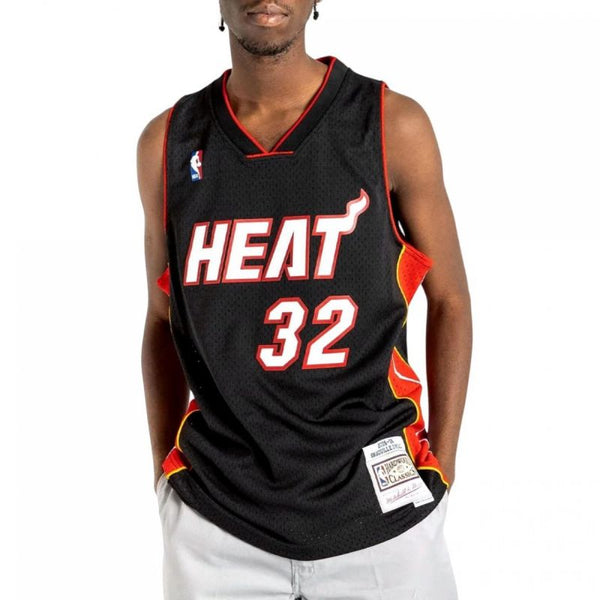 Mitchell &amp;Ness NBA Swingman Miami Heat Shaquille O`Neal T-shirt M SMJYAC18017-MHEBLCK05SON - Sportmania.hu