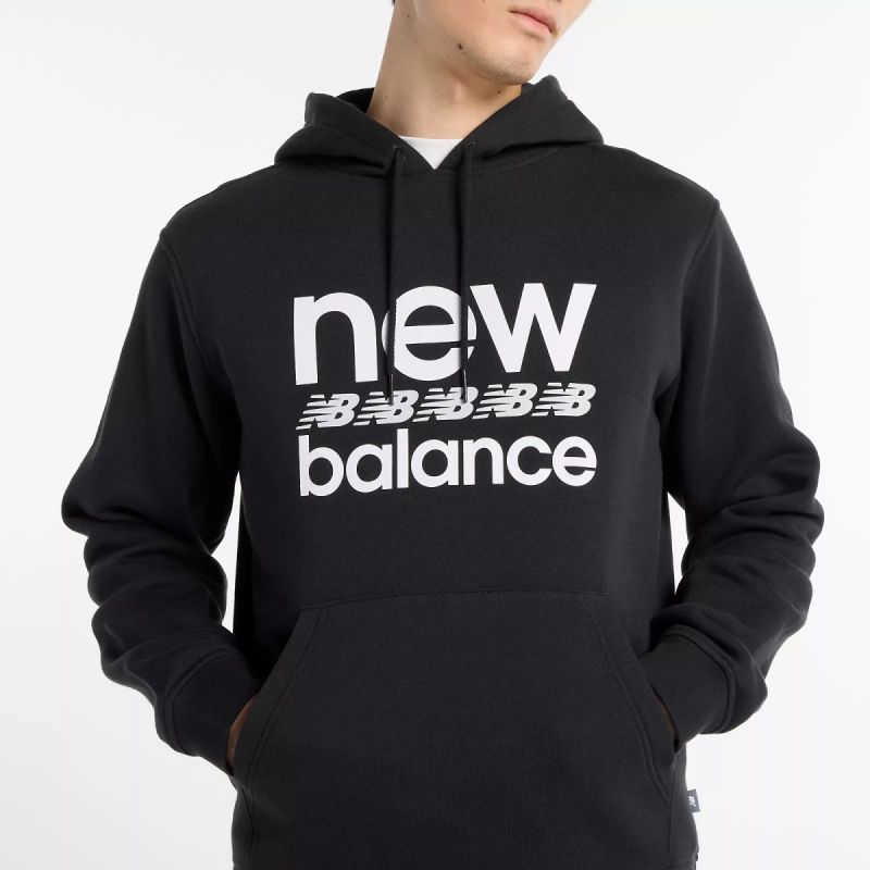 New Balance Sport Graphic Fleece Hoodie Bk M Mt51941bk - Sportmania.hu