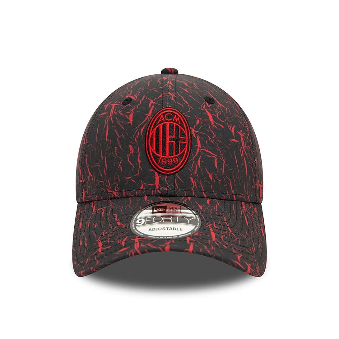 New Era AC Milan Crinkle All Over Print Black 9FORTY Baseball sapka - Sportmania.hu