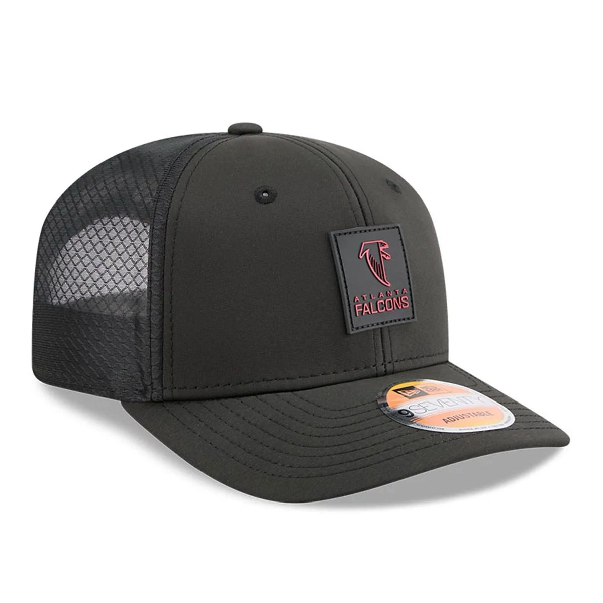 New Era Atlanta Falcons NFL Sideline 2025 Black 9SEVENTY Trucker Stretch Snap - baseball sapka