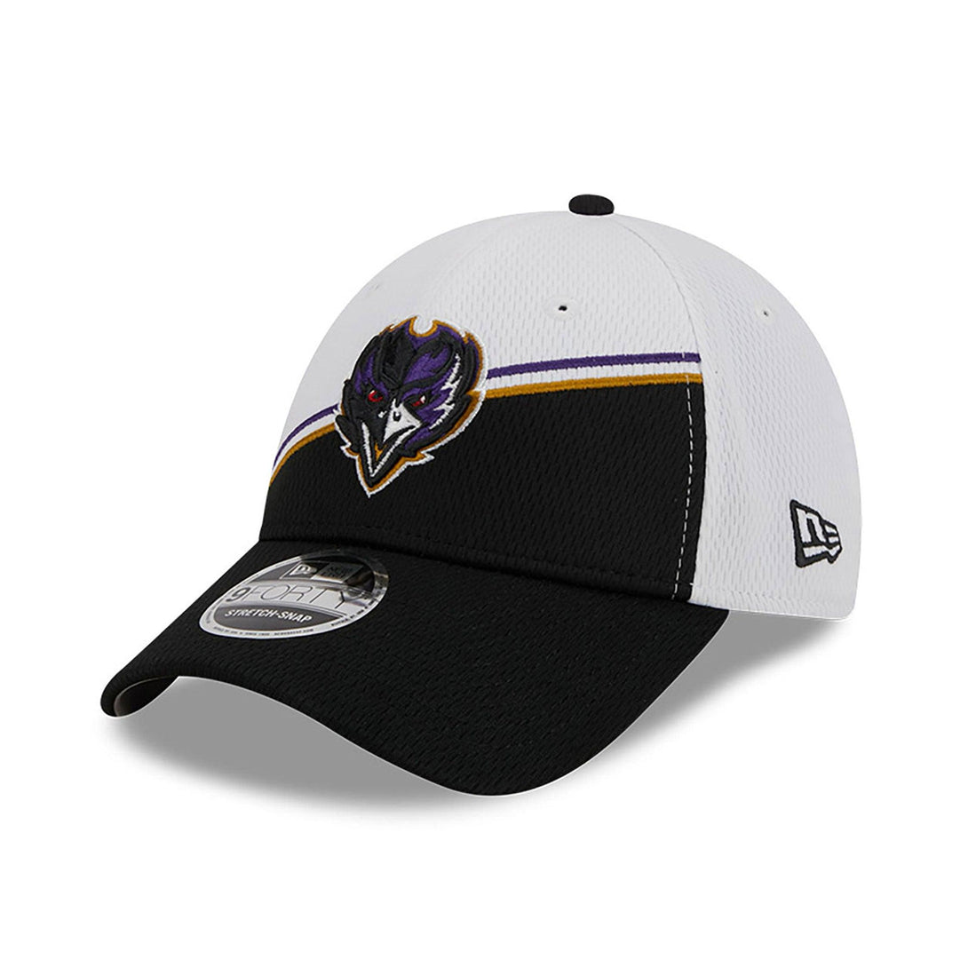 New Era Baltimore Ravens NFL Sideline 2023 White 9FORTY Stretch Snap Baseball sapka - Sportmania.hu