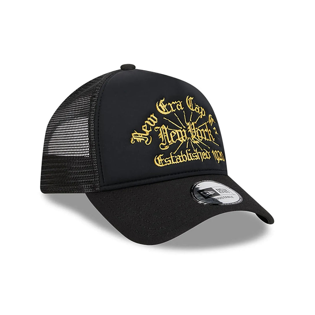 New Era Black A-Frame Trucker sapka Baseball sapka - Sportmania.hu