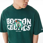 New Era Boston Celtics NBA Graphic Dark Green Oversized póló - Sportmania.hu