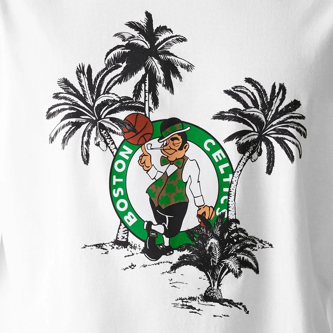 New Era Boston Celtics NBA Palm Tree Open White Oversized póló - Sportmania.hu