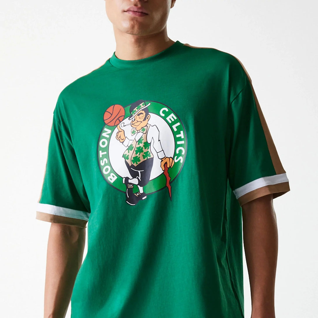 New Era Boston Celtics NBA Panel Green Oversized Póló - Sportmania.hu