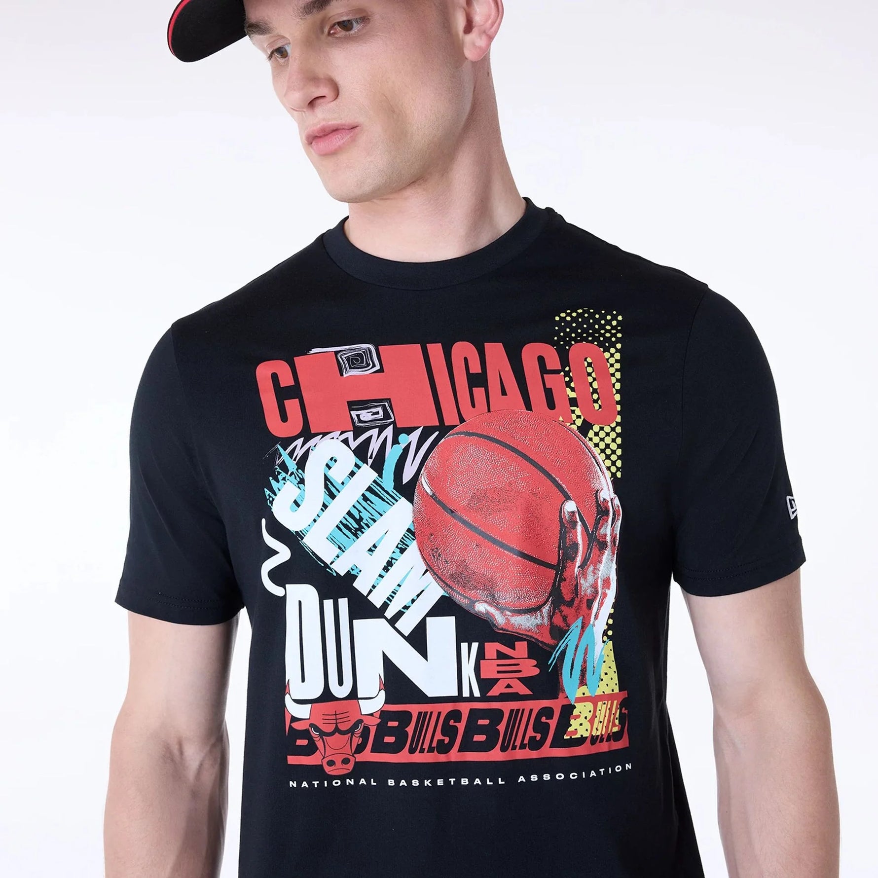 New Era Chicago Bulls Basketball Graphic Black póló - Sportmania.hu