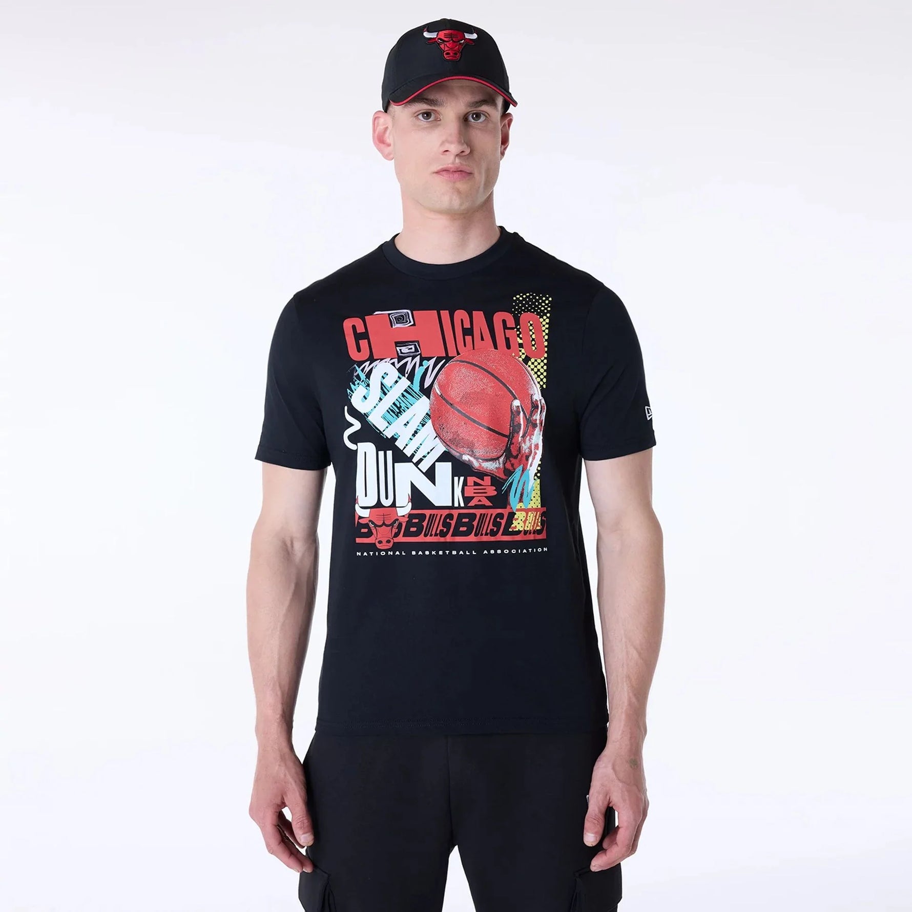 New Era Chicago Bulls Basketball Graphic Black póló - Sportmania.hu
