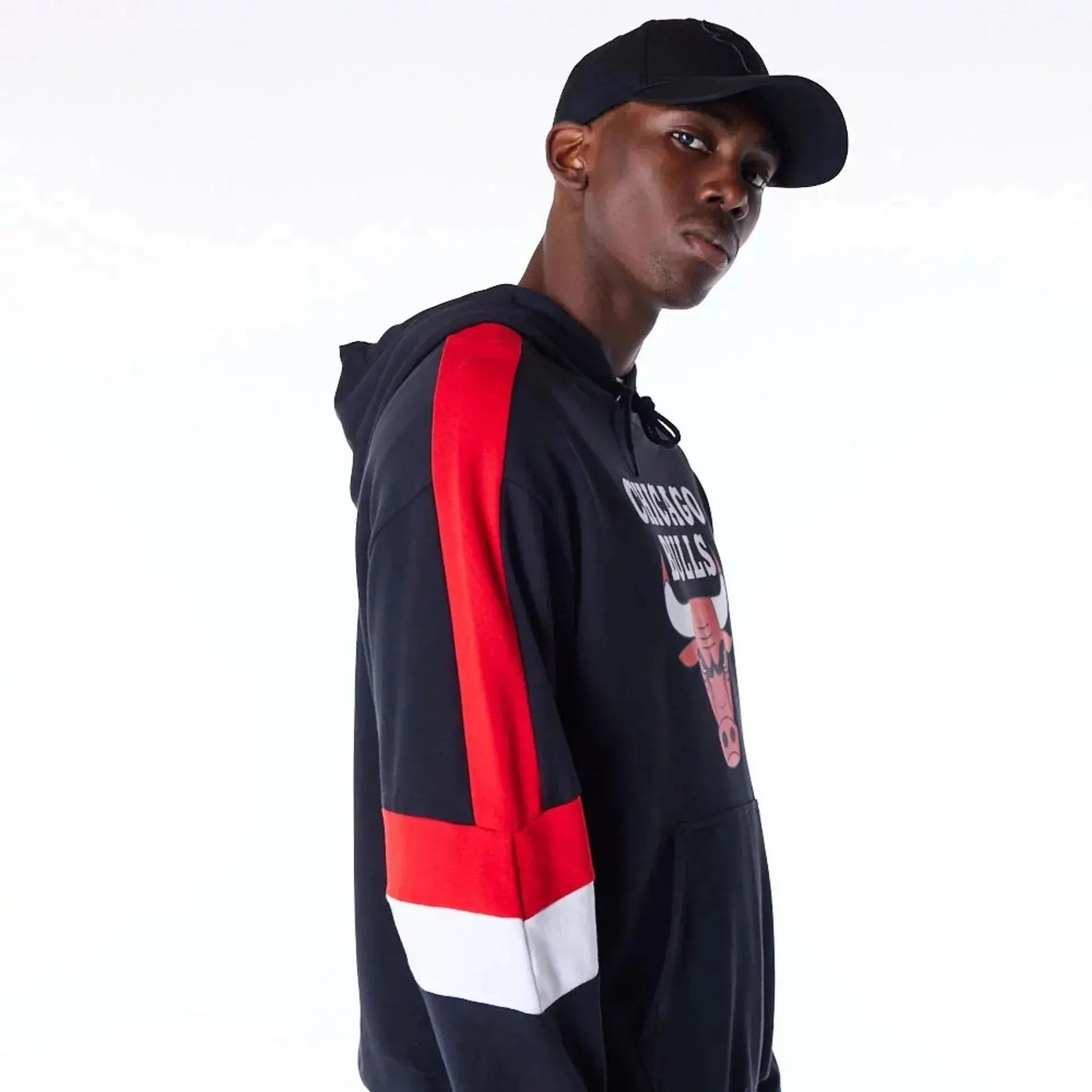 New Era Chicago Bulls Colour Block Black kapucnis pulóver - Sportmania.hu