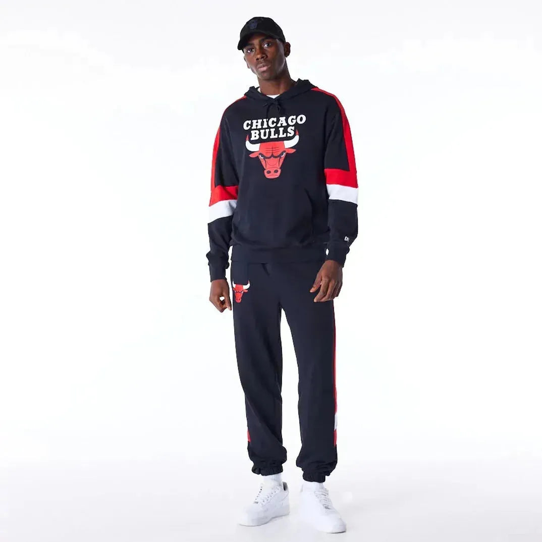New Era Chicago Bulls Colour Block Black kapucnis pulóver - Sportmania.hu