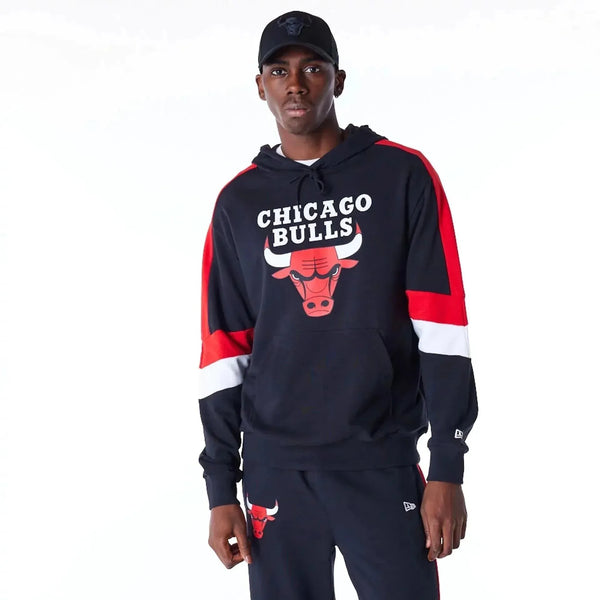 New Era Chicago Bulls Colour Block Black kapucnis pulóver - Sportmania.hu