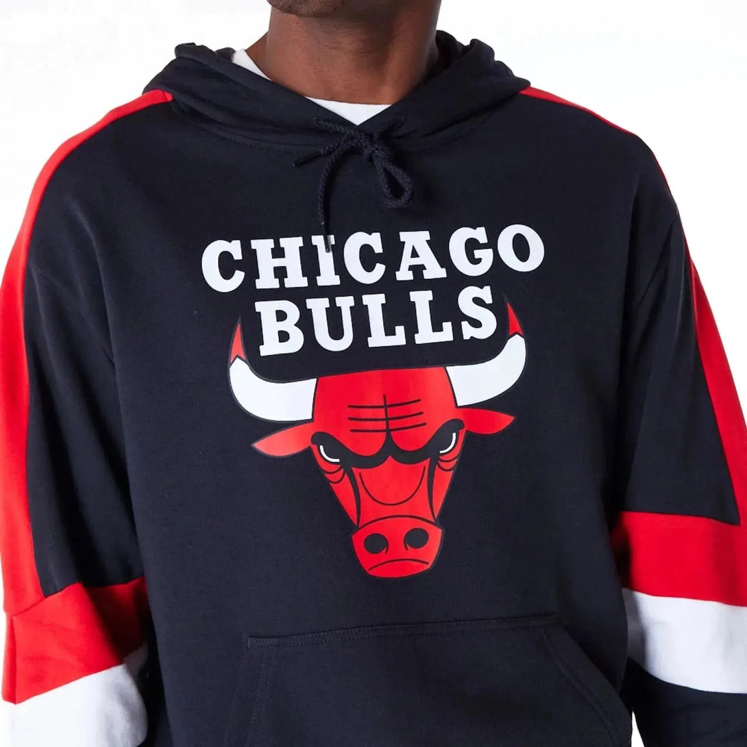 New Era Chicago Bulls Colour Block Black kapucnis pulóver - Sportmania.hu