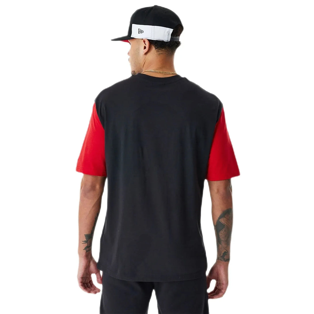 New Era Chicago Bulls Colour Block Black Oversized Póló - Sportmania.hu