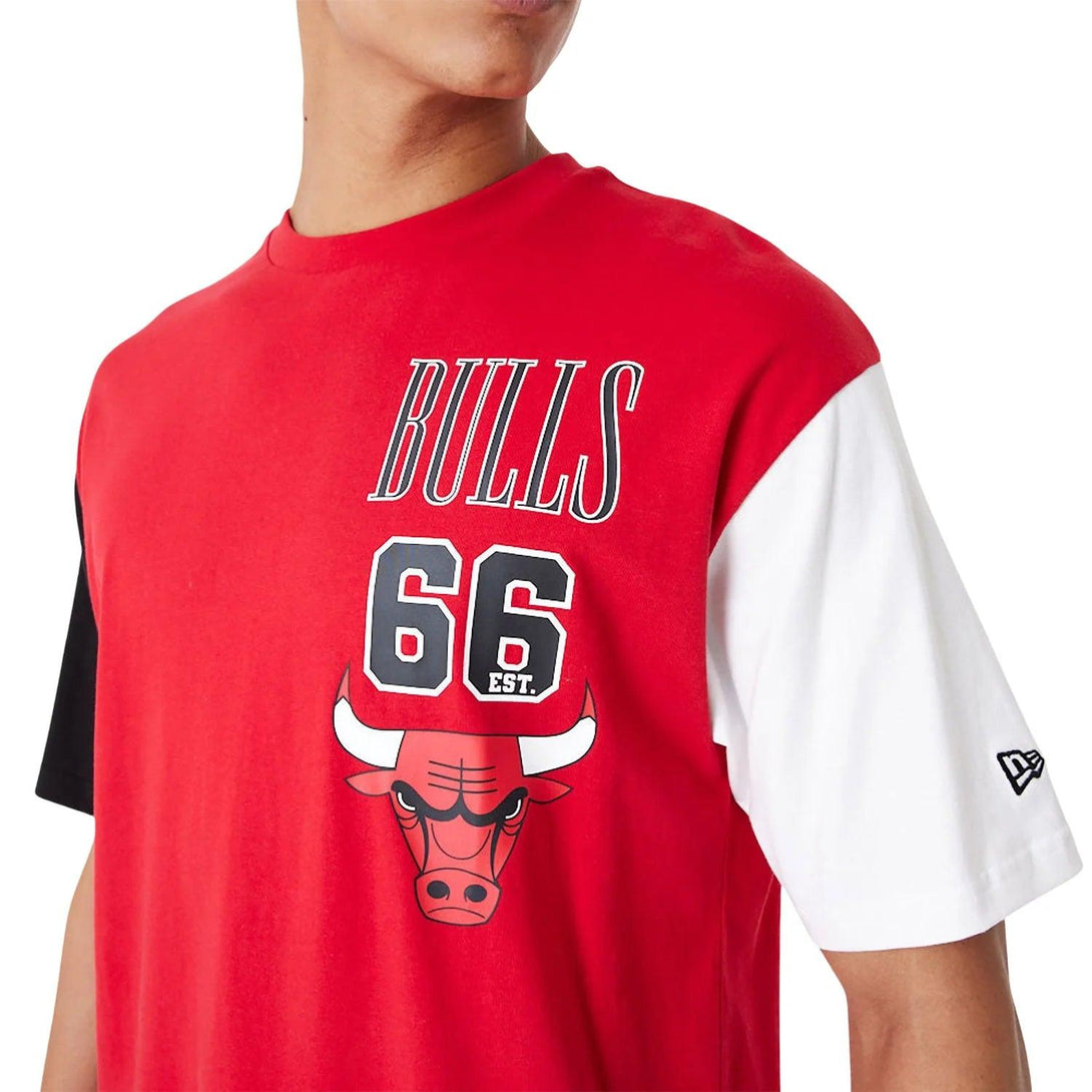 New Era Chicago Bulls NBA Cut Sew Red Oversized Póló - Sportmania.hu