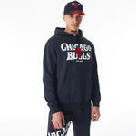 New Era Chicago Bulls NBA Graphic Black Oversized kapucnis pulóver - Sportmania.hu
