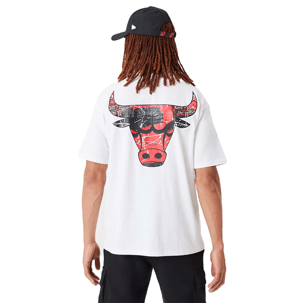 New Era Chicago Bulls NBA Infill Team Logo White Oversized Póló - Sportmania.hu