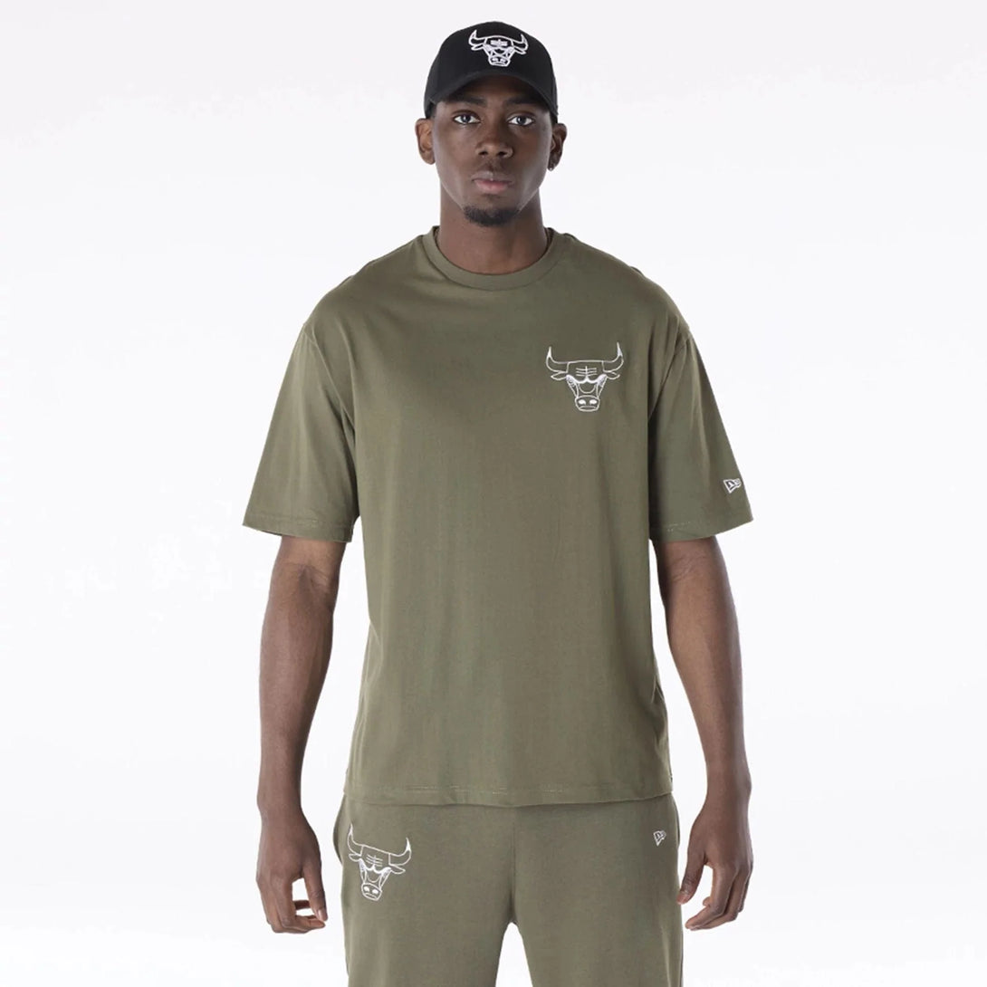 New Era Chicago Bulls NBA League Essential Green Oversized póló - Sportmania.hu