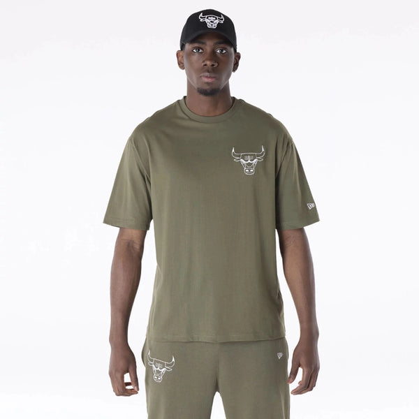 New Era Chicago Bulls NBA League Essential Green Oversized póló - Sportmania.hu