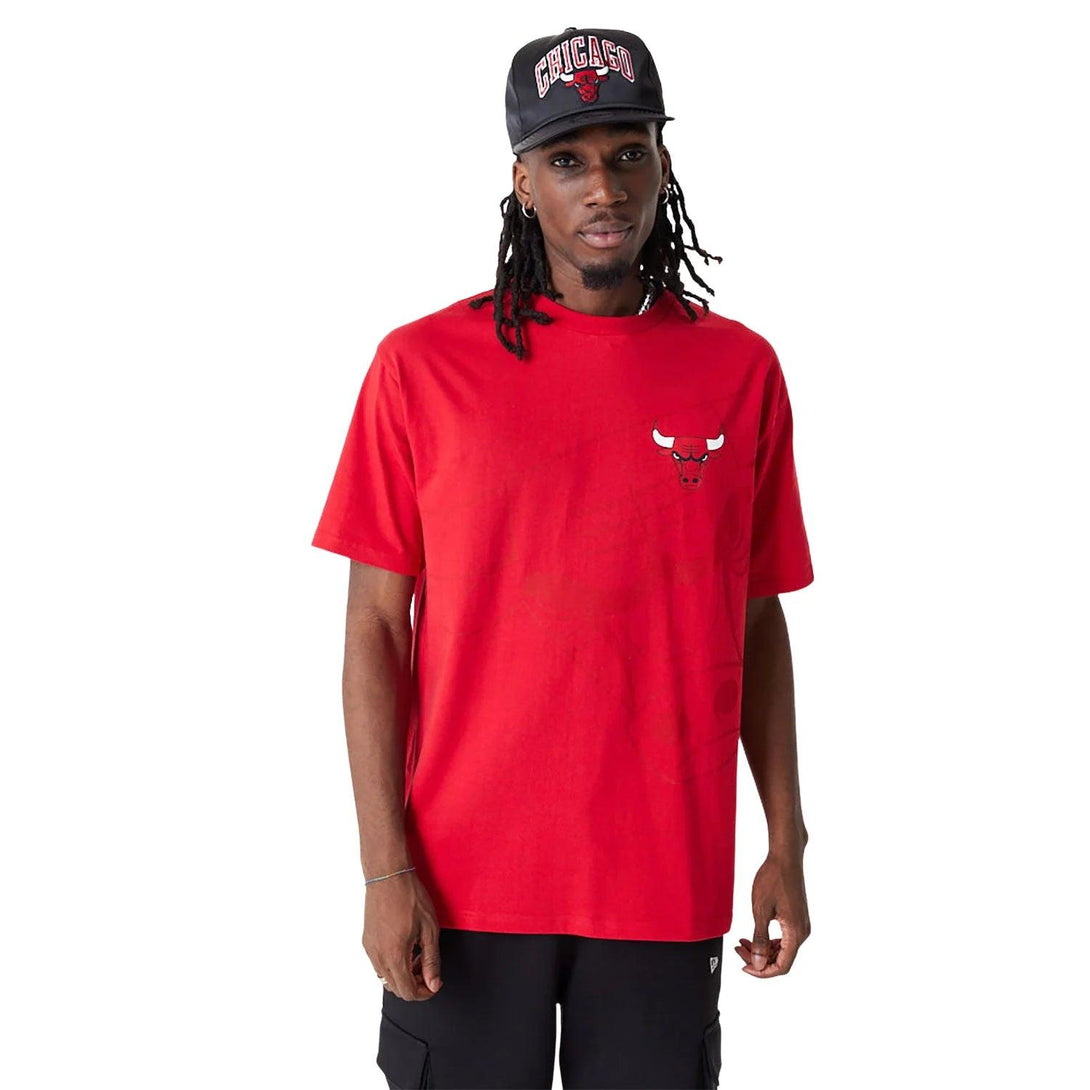 New Era Chicago Bulls NBA Lifestyle Red Oversized Póló - Sportmania.hu