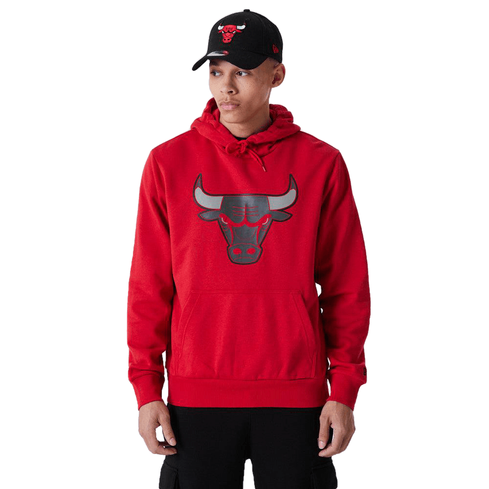 New Era Chicago Bulls NBA Outline Logo Red kapucnis pulóver - Sportmania.hu